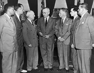 Racially: President Truman with members of the National