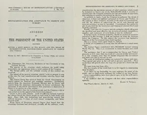 Recommending: President Truman's Message to Congress, Recommending