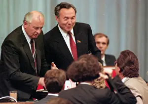 Nazarbayev: President of USSR M.S.Gorbachev and president