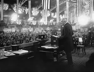 Orators: President Warren Harding addressing the Chamber