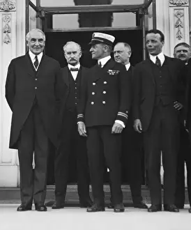 Daugherty: President Warren Harding and group including men