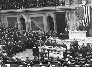 Administrations: President Warren Harding before a Joint Session