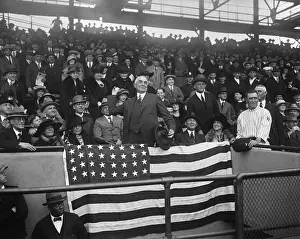 Lcgr1511: President Warren Harding throwing out the first