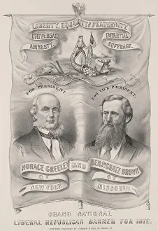 Greeley: Presidential campaign banner for the 1872