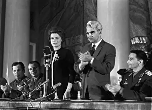 Tereshkova: Press conference on the flight of V.Bykovsky V.Tereshkova