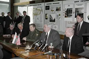 Soyuz: Press-conference at the Mission Control Center
