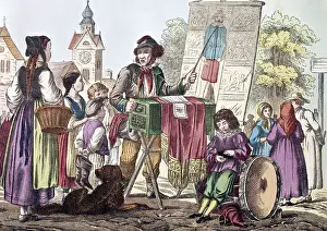 Biedermeier: press/media, canstora, singer, The Fair, coloured