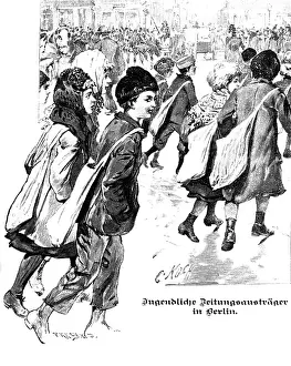 Adversity: press / media, children delivering newspapers