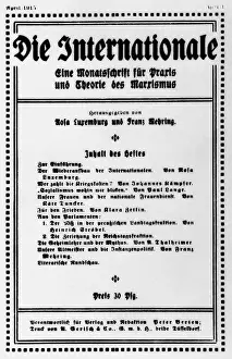 Mehring: press / media, journals / magazines, Die Internationale