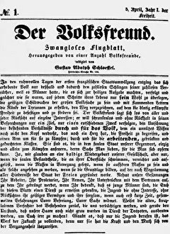 Journals: press / media, journals / magazines, Der Volksfreund