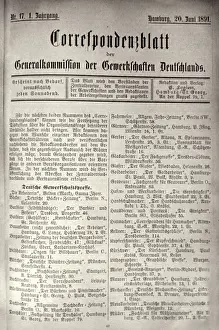 Journals: press / media, journals / magazines, Korrenspondenzblatt