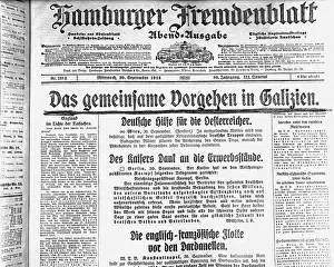 Fremdenblatt: press / media, journals / magazines, Hamburger