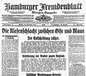Fremdenblatt: press / media, journals / magazines, Hamburger