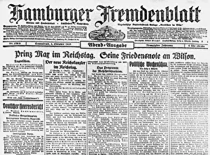 Fremdenblatt: press / media, journals / magazines, Hamburger