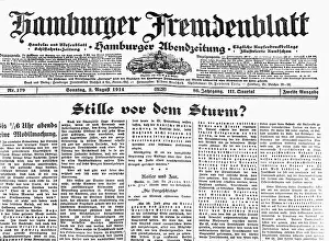 Fremdenblatt: press / media, journals / magazines, Hamburger