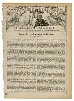 Blaetter: press/media, magazines, Deutsche Blaetter, literary