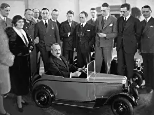 Citroen: Press reception at Citroen, 1921