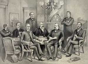 Prest: Prest. Cleveland and his cabinet