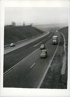 Broughton: Preston motorway, Bamber Bridge to Broughton, Lancashire