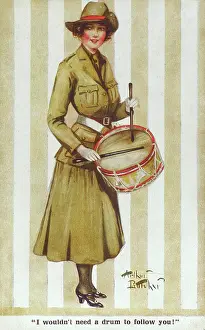 Racy: Pretty Lady military drummer