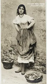 Bustier: Pretty young Fish Seller, Russia