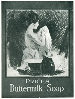 Buttermilk: Price's Buttermilk Soap Advertisement
