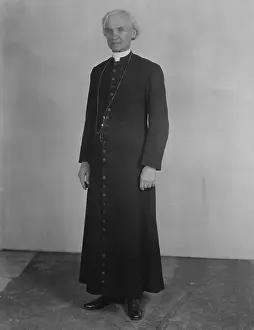 Cassock: Priest in cassock