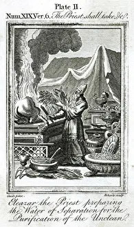 Purify: Priest Eleazar conducting ritual purification