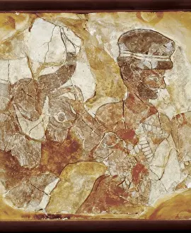 Mari: A priest leading a bull to sacrifice, from the Palace