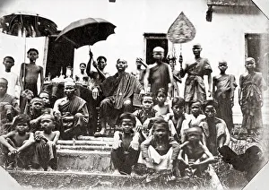 Siam: Priest in Siam (Thailand) c.1880's