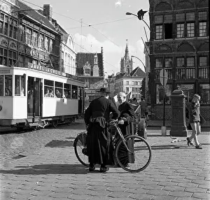 Javel: Priests with bicycles, Belgium