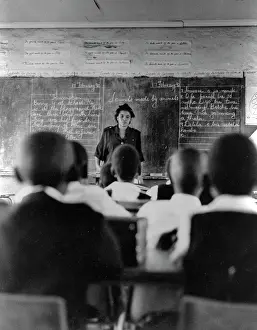 Learners: Primary School teacher conducts class