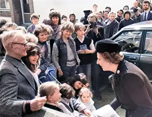 Prime Minister Margaret Thatcher, Marazion, Cornwall