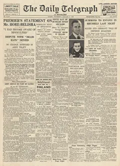 Belisha: Prime Minister statement on Hoare-Belisha