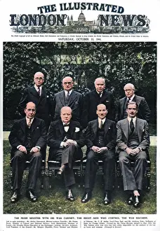The Prime Minister with his war cabinet