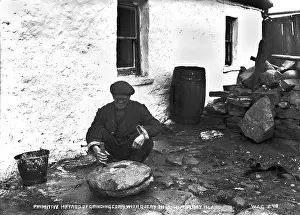 Shaft: Primitive Method of Grinding Corn With Quern on Inishmurray