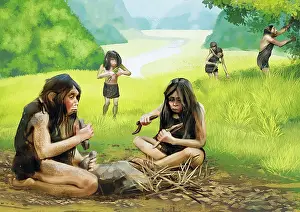Ces Aeo Nazarbayev Intellectual Schools: Primitive Stone Age people, Kazakhstan area
