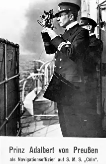 Adalbert: Prince Adalbert as a navigation officer 1914