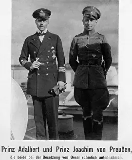 Adalbert: Prince Adalbert and Prince Joachim of Prussia