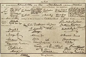 Familiy: Prince Albert and Elizabeth Bowes Lyon, Marriage Certificate