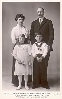 Athlone: Prince Alexander of Teck with family