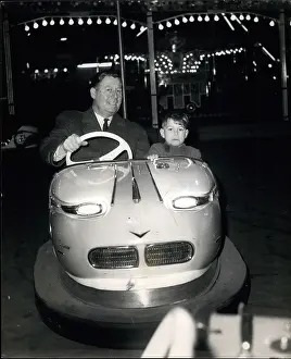 Dodgem: Prince Andrew riding on dodgem car at Circus