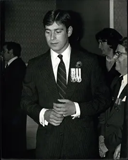 Unfortunately: Prince Andrew wearing medals