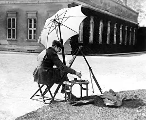 Easel: Prince August Wilhelm of Prussia when painting, 1927