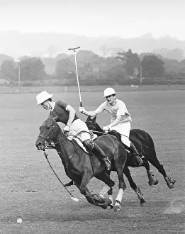 Ambersham: Prince Charles in action at Ambersham polo ground