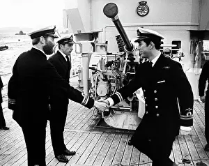 Rosyth: Prince Charles commands HMS Bronington, Rosyth