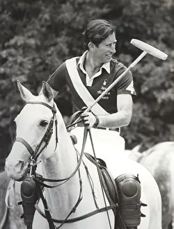 Cowdray: Prince Charles on grey at Cowdray Park