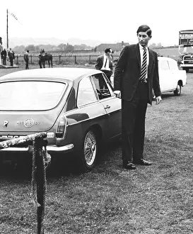 Ambersham: Prince Charles and MG at Ambersham polo ground