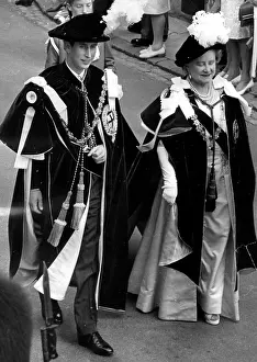 Steely: Prince Charles and Queen Mother