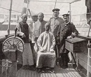 Prince Chun on board the Bayern at Genoa